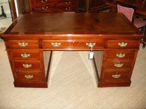 Mahogany Pedestal Desk